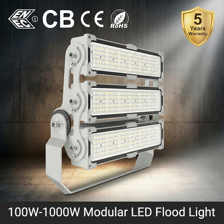 Asymmetrical P45 60 Beam Angle 20-120 IP67 Die Casting Aluminum Module Outdoor Led Flood Light CRI 70 7-Year Warranty for