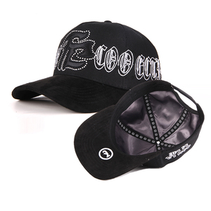 Tùy Chỉnh Thêu Logo Satin Lót Da Lộn Ngoài Trời Gorras Mũ Bóng Chày 5 Bảng Điều Chỉnh Cha Hat Bông Snapback - Product Image 4