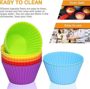 Top Selling Food Grade Silicone Muffin Baking Cups-Reusable Eco-Friendly & Washable - Product Image 5