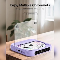 Lecteur MP3/CD portable mini avec haut-parleurs pour voiture, radio Hi-Fi pour la maison et en déplacement, personnalisé, pour musique K-Pop