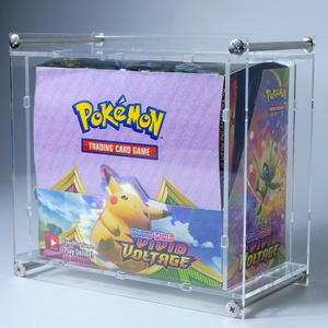 Boîte de présentation en acrylique transparente personnalisée par le fabricant, boîte Elite Trainer avec couvercle magnétique - Product Image 1