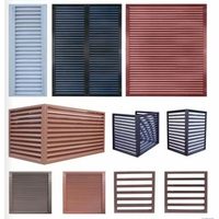 Panneaux de ventilation en aluminium étanches sur mesure pour façade commerciale, unité extérieure de climatisation et cache de conduit d'air central