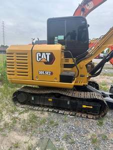 Excavatrice d'occasion Cat305.5E2, mini-pelleuse de 5,5 tonnes, excavatrice sur chenilles d'origine japonaise en bon état avec certifications CE et EPA, disponible en stock pour les travaux de terrassement. - Product Image 2