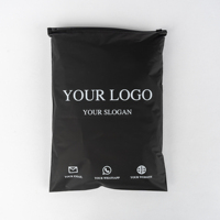 Transparent Personnalisé Givré Vêtements Vêtements Vêtements T-shirt Emballage En Plastique Emballage Ziplock Zip Lock Sac À Fermeture Éclair Avec Logo
