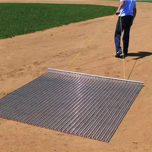 Tapis de dragage pour <span class=keywords><strong>gazon</strong></span> en acier inoxydable durable 6ftx8ft, construction robuste pour terrains de sport - Product Image 1