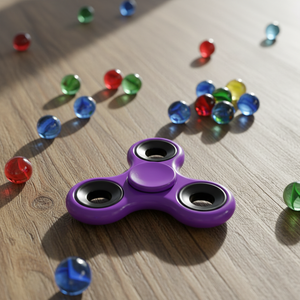 Acceptabel reclame-artikel met aangepast logo: kleurrijke fidget spinner stressverlichter voor reclame en zakelijke geschenken - Product Image 4