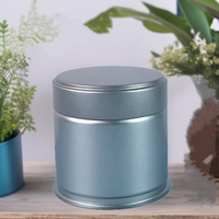 Boîtes de conserve en métal de qualité alimentaire personnalisées en gros, 73*73 mm, petites boîtes métalliques étanches à l'air, emballage pour thé matcha en poudre, café