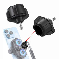 Adaptateur à rotule fileté 1/4 pouce 17 mm de qualité supérieure pour radiateur, pince de téléphone portable, perche à selfie, trépied et support de téléphone – Vente en gros usine