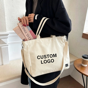 Venta Directa de Fábrica, Bolsa de Playa Ecológica de Lona, Bolsa de Lona Grande Lisa, Logotipo Impreso Personalizado, Bolso de Mano para Compras Transfronterizas - Product Image 1
