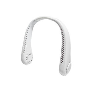 <b>Rechargeable</b> Leafless USB Neck Fan Wearable Mini Personal <b>Cooler</b> Neck Fan air <b>Cooler</b> Hand Held Big Wind Hanging Neck Fan - Product Image 1