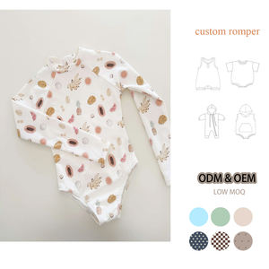 Vêtements d'été personnalisés pour bébés filles : hauts, tenues d'été, barboteuses, maillots de bain à manches longues pour filles - Product Image 1