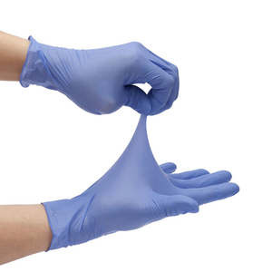 Pure Nitrile Cobalt Blue Disposable Latex Free Nitrile Gloves Powder Free Textured M3.5g Series Made in Malaysia Directly Sal - Product Image 4