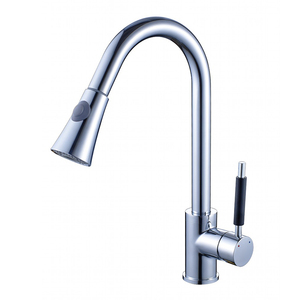 Modern Chrome Brass Single Handle Pull Out Sprayer Kitchen Cold and Hot Water Pull Down Kitchen Mixer Tap MK9824C Kitchen - Product Image 5