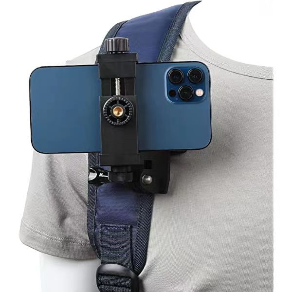 Backpack Strap Clip Mount Phone Holder for Shooting Video for IPhone12/Pro/12Pro /11/X/XS/XR and Camera