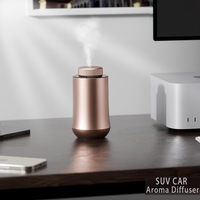 Diffuseur de parfum d'huile essentielle d'or rose de voiture de luxe diffuseur en gros d'aromathérapie électrique pour la salle de bains de bureau