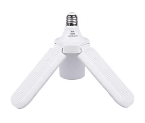 Thiết Kế Mới 45W 60W Deformanle <span class=keywords><strong>Led</strong></span> Fan <span class=keywords><strong>Bulb</strong></span> E27 Điều Chỉnh Ánh Sáng Có Thể Gập Lại Fan Blade <span class=keywords><strong>Led</strong></span> <span class=keywords><strong>Light</strong></span> 360 Độ Tiết Kiệm Năng Lượng <span class=keywords><strong>Led</strong></span> <span class=keywords><strong>Bulb</strong></span> - Product Image 1