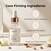 Suero Reafirmante con Péptidos MRUIS, Matrixyl 3000, Ácido Hialurónico, Antienvejecimiento, Lifting, Suaviza las Líneas Finas, Esencia Facial para Piel Madura, OEM