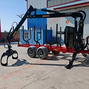 مقطورة حراجية 12 طن من الشركة المصنعة الأصلية مع رافعات TC780 رافعات حرجية خشبية خشبية - Product Image 1