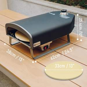 Four à <span class=keywords><strong>Pizza</strong></span> extérieur Portable en acier inoxydable électronique haute maison Camping <span class=keywords><strong>gaz</strong></span> <span class=keywords><strong>Barbecue</strong></span> cuisson pliable petit comprend <span class=keywords><strong>pierre</strong></span> à <span class=keywords><strong>Pizza</strong></span> - Product Image 4