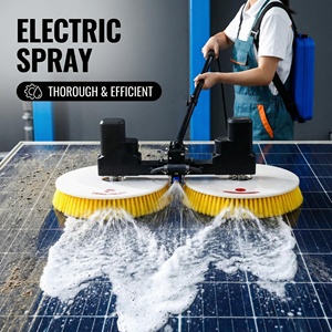 Macchina per la pulizia del pannello solare a doppia testa PP 3.5-7.5m disco elettrico doppia spazzola rotante pannello solare più pulito - Product Image 3