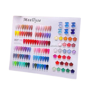 कस्टमाइज्ड डिय जेल नाखून पॉलिश रंग डिस्प्ले saawats को हटाने योग्य स्टैंड विशेषताओं के साथ युक्तियां और नाखूनों के लिए रंग चार्ट - Product Image 1