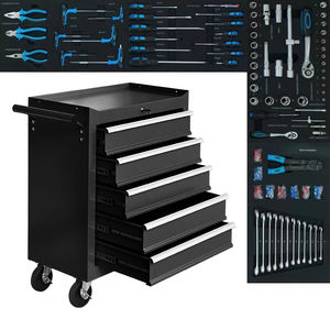 Morong שחור 7 מושך כלי מתכת ארון כלי מוסך תיבת רולר - Product Image 6