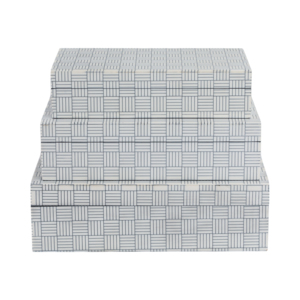 Scatole Decorative con Coperchio e Motivi, Arredamento Moderno per la Casa, Portagioie per Accessori e Oggetti Preziosi - Product Image 1