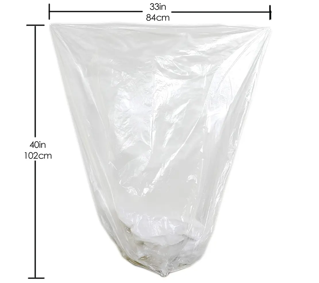 33 Gallonen große Mülls äcke Klarer Plastikmüll sack Can Liner Recycling Mülls äcke