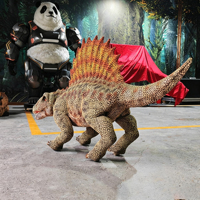 Ferngesteuerter Interaktiver Mechanischer Hund Animatronischer Laufender Baby-Dinosaurier-Roboter Ankylosaurus mit Bewegungen für den Park