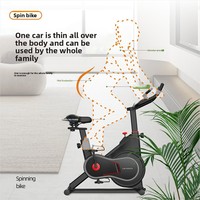 Vélo d'appartement vertical modèle Q8 avec résistance magnétique intelligente, charge maximale 120 kg, pour fitness à domicile et sports d'intérieur