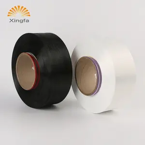 Hiệu Suất Cao Trắng Và Đen 100% Polyester Poy 70d Sợi Cho Vải Dệt Kim