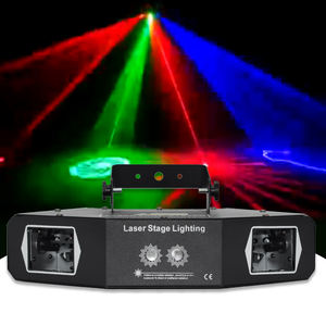 Patrón de escaneo RGB de alta visibilidad Luz láser LED Disco DJ Club nocturno en forma de abanico Entretenimiento de escenario - Product Image 4