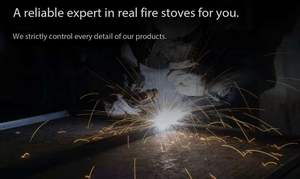 Chimenea Estrecha de Leña, <span class=keywords><strong>Horno</strong></span> de Acero al Carbono, Chimenea Integrada para Uso Interior, Estilo Simple - Product Image 6