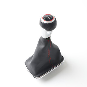 Pomo de Palanca de Cambios de Cuero para Auto, 5 y 6 Velocidades, Ergonómico, Compatible con Volkswagen Bora - Product Image 5