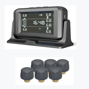 대형 트럭 태양열 디지털 게이지 용 Changxiao 무선 6 륜 TPMS 광업용 RFID 외부 튜브리스 타이어 밸브 센서 - Product Image 1