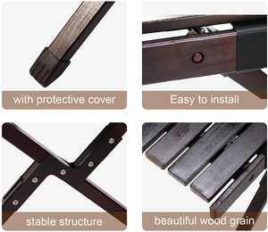 Woqi China Fabriek Fabrikant Self-Driving Reis Massief Houten Picknick Thuis Vouwen Ei Roll Tafel - Product Image 5