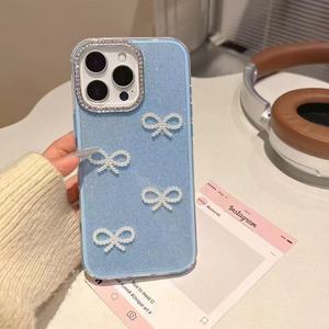 เคสโทรศัพท์แบบ 2-in-1 พร้อมเลนส์กันกระแทกสำหรับ iPhone 17 Pro Max ลายโบว์ ใช้ได้กับ iPhone 16 Pro Sparkle 14 - Product Image 5