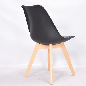 Fabbricazione a buon mercato grande sconto moderna sedia di plastica tulipano PP <span class=keywords><strong>bianco</strong></span> <span class=keywords><strong>sedie</strong></span> da pranzo con gambe in <span class=keywords><strong>legno</strong></span> di faggio - Product Image 5