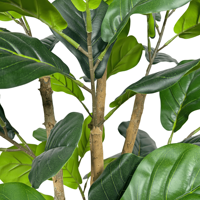 Fournisseur de plantes artificielles de haute qualité, plantes artificielles en plastique, plantes artificielles en forme de violon, verdure artificielle pour la décoration de la maison et du jardin