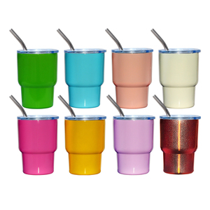 Paquete de 6 Vasos Pequeños de 3 oz a Prueba de Fugas para Sublimación, Vaso de Acero Inoxidable de Doble Pared, Mini Vaso de 2 oz con Pajita para Fiestas - Product Image 5