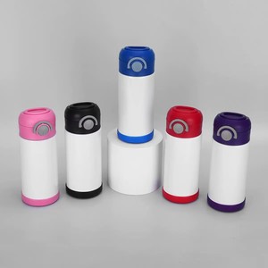USA Stock Stainless Steel <b>Double</b> <b>Wall</b> Vacuum Tumbler 12oz Customized Color Cartoon Cup Lid for Travel Kids Insulated Flask Gift - Product Image 5