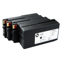 HP711 잉크 카트리지 재제조품, HP T120 T130 T520 T530 T125 디자인젯 플로터 잉크젯 잉크(칩 포함) 호환