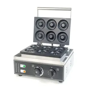 Commercial Electric High Quality Non-stick Donuts Maker For Bakery Dessert Shop 6 Doughnuts Making Machine