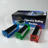 Fabricant de cigarettes en plastique portable Machine à rouler les cigarettes manuelle de couleur transparente