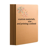 Cuadernos Personalizados Marca XINHUA para Estudiantes, Tamaños A4/A5/B5, 36 Hojas, Cubierta de Papel Kraft, Carpeta con Estilo Impreso