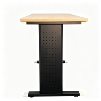 Table de bureau moderne avec plateau en grain de bois, option de bureau de conférence en MFC avec tiroirs, mobilier de réception de luxe pour usage commercial et domestique