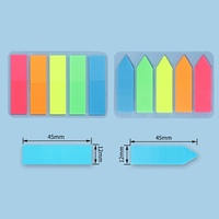 Blocs-notes autocollants personnalisés en PET avec logo, onglets d'indexation colorés, marque-pages pour agenda, blocs mémo promotionnels en gros