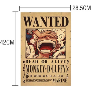 Affiches <span class=keywords><strong>de</strong></span> recherche <span class=keywords><strong>de</strong></span> récompense Anime Luffy Gear 5 Nika Zoro Ace Shanks Pirates du <span class=keywords><strong>Chapeau</strong></span> <span class=keywords><strong>de</strong></span> <span class=keywords><strong>Paille</strong></span>, décoration murale pour salon, affiches en papier kraft - Product Image 5