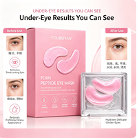 Patchs Gel Cristallins aux Herbes pour les Yeux, Peptides, Nicotinamide, Collagène, Anti-Âge, Réducteur d'Œdèmes, Marque ODM, Boîte de 10g, Pour Tous Types de Peau