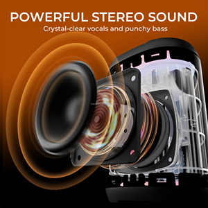 Bán Buôn W-KING D110 Loa Di Động Ipx7 Không Thấm Nước Loa Không Dây Ngoài Trời <span class=keywords><strong>Bluetooth</strong></span> Mini Boombox RGB TF Thẻ Chơi - Product Image 2